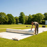 Heavy duty tarpaulin with brass eyelets and grab handles