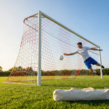 Multi-colour football goal nets for full-size goals