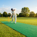 Green cricket matting for garden and club use