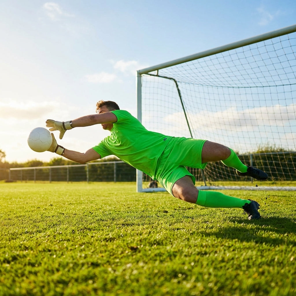 Men's goalkeeper shorts in polyester for football and futsal