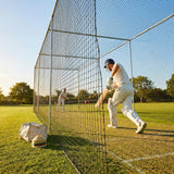 Cricket nets made from HDPE, available in various sizes for indoor and outdoor use