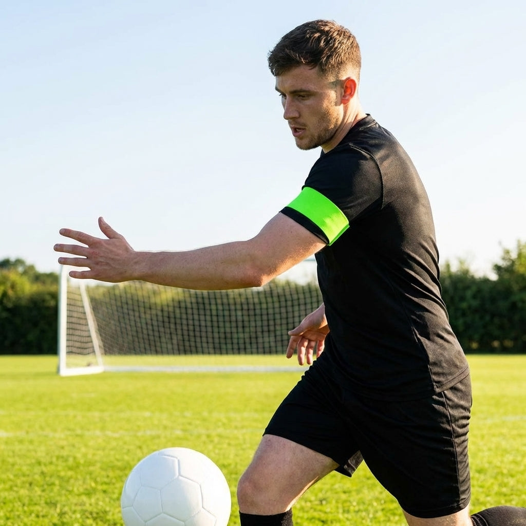 Football Captains Armband in various colours made from durable nylon elastic