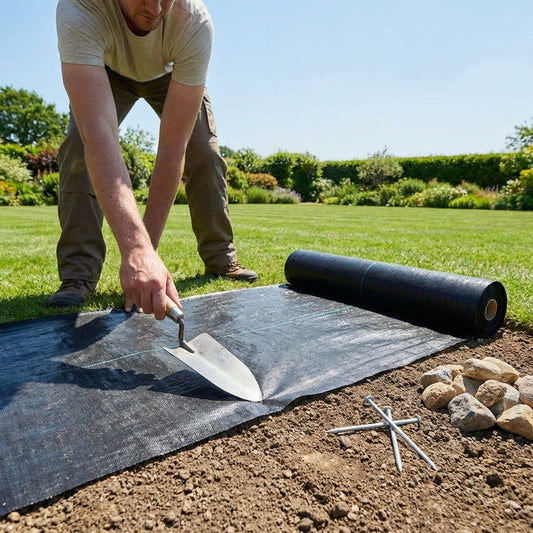 Heavy Duty Weed Control Fabric – Black – 50gsm/100gsm PP – Garden & Driveway Use