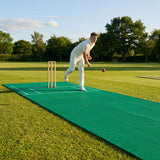 Portable Cricket Pitch Mat in Green for Indoor/Outdoor Use