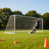 16ft x 7ft aluminium football goal for youth teams