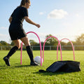 Football training passing arcs made of 34mm PVC
