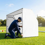 Portable team shelter in 10 colours with steel frame for sports events