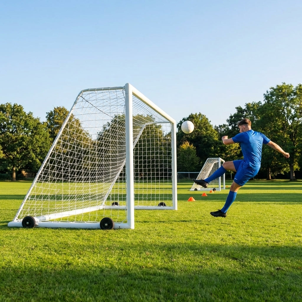Freestanding Football Goal – 12ft x 6ft – Aluminium – Youth Matches