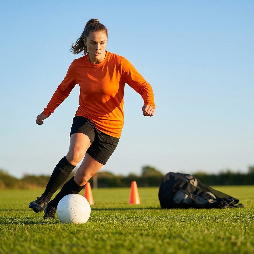 Women's Long Sleeve Football Shirt in multiple colours
