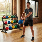 Neoprene kettlebells in various weights and colours for home and gym use