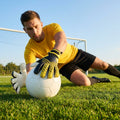 Professional goalkeeper gloves in various sizes and colours