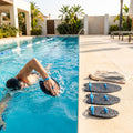 Swimming hand paddles with ergonomic design for swim training