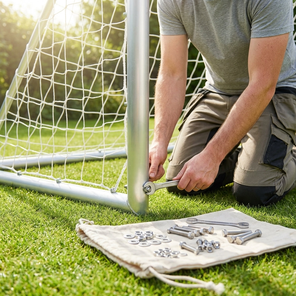 Replacement nuts and bolts for football goals in various sizes