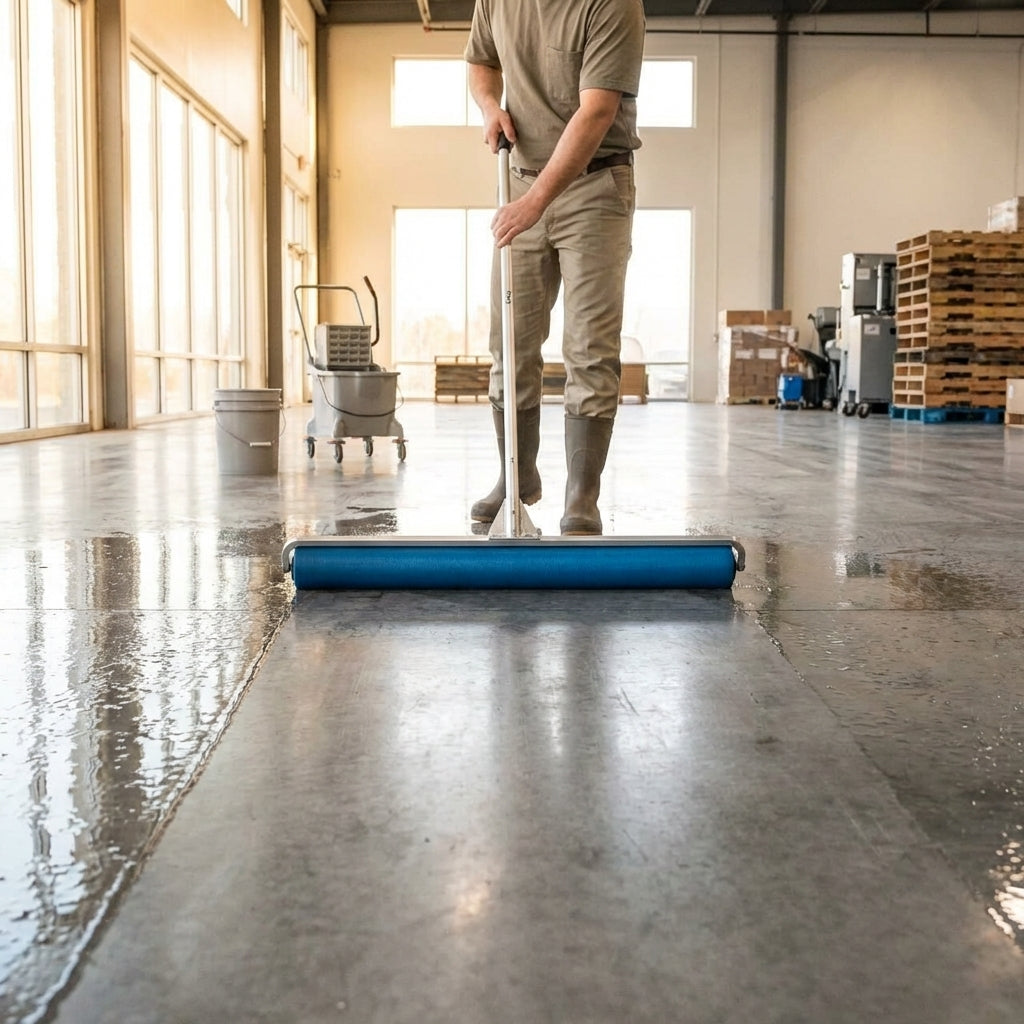 Industrial Floor Squeegee with Anodised Aluminium Handle