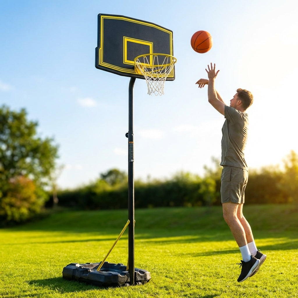 Adjustable Basketball Hoop with Portable System