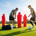 Inflatable football mannequins available in multiple sizes for training use