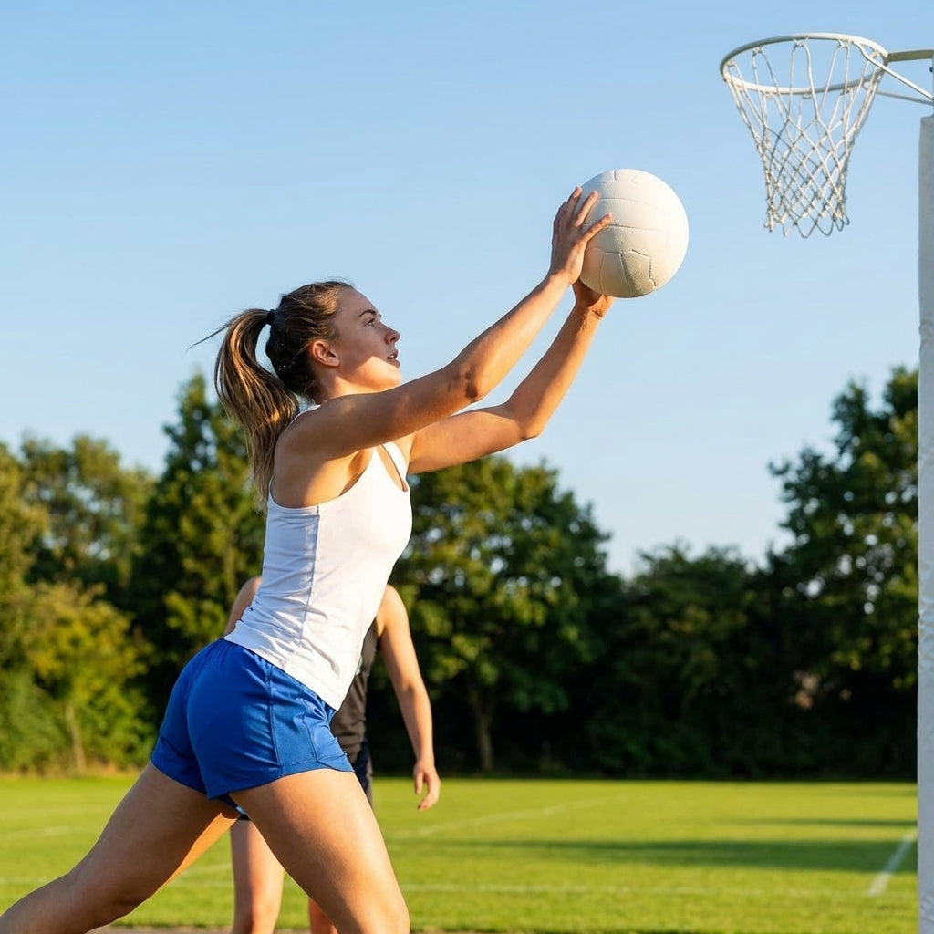 All Weather Training Netball with Synthetic Latex Bladder