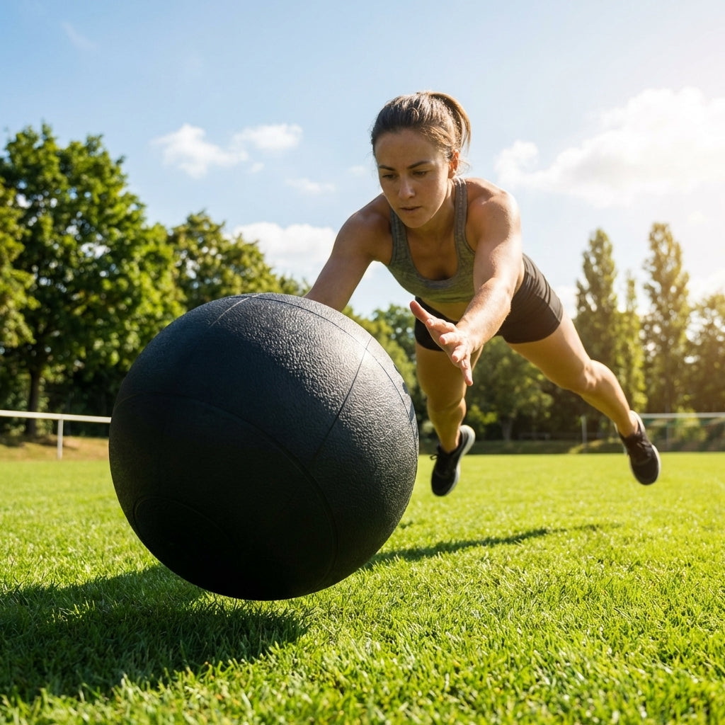 Medicine Balls of varying weights for gym and home fitness