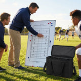 Double-sided coaching board with aluminium frame and accessories
