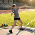 Colourful junior shot put set made from durable PVC
