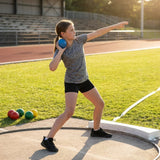 Colourful junior shot put set made from durable PVC