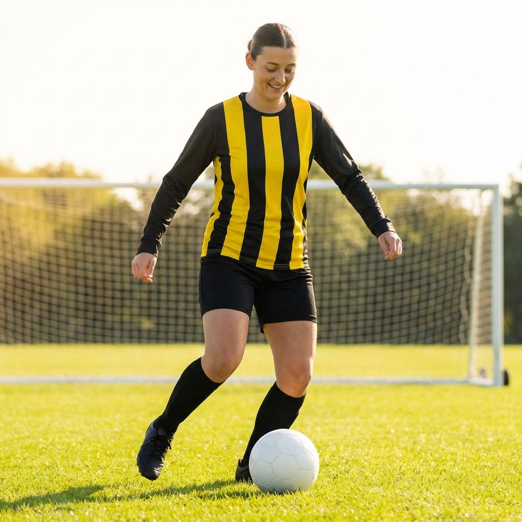 Women's Long Sleeve Football Shirt in various colours