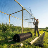 Black bird netting with 48mm mesh for pigeon and pheasant control