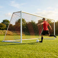 Football goal nets 24 x 8 ft, durable HDPE for clubs and schools