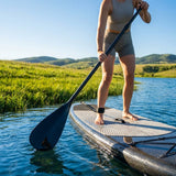 Adjustable paddle board paddles for water sports in aluminium and carbon fibre