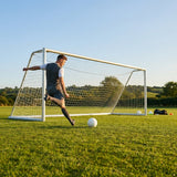 21ft x 7ft reinforced aluminium football goal