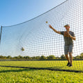 Custom baseball nets made from HDPP material in black
