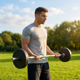 Rubber Barbell Weights with cast iron core for gym and home use