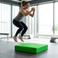 Plyometric jump boxes in various colours and heights for gym workouts
