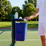 Tennis Court Bin & Shelf in Green, Black, or Blue made from PVC and Aluminium