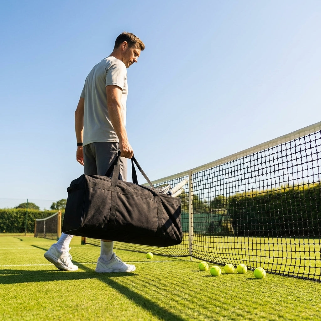 Durable tennis racket bags in various sizes for easy transport