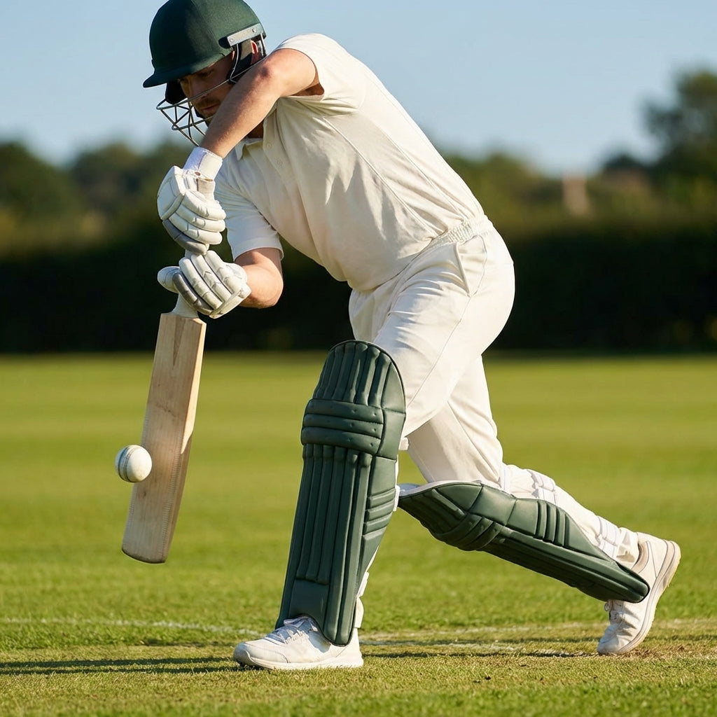 Colourful cricket batting pads in cotton and cane for short-form cricket