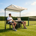 Aluminium Tennis Court Chairs in Blue, Green, and Black