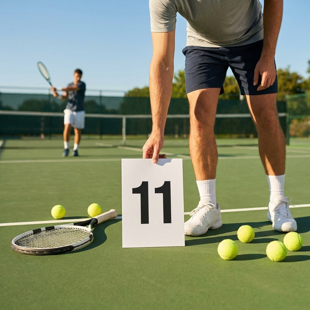 A4 PVC number plates for sports pitches and courts