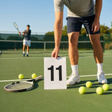 A4 PVC number plates for sports pitches and courts