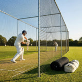 Cricket nets made from HDPE, available in various sizes for indoor and outdoor use