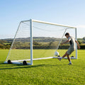 16ft x 7ft aluminium football goal for youth teams