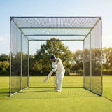 Cricket nets made from HDPE, available in various sizes for indoor and outdoor use