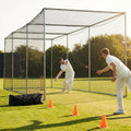 Cricket nets made from HDPE, available in various sizes for indoor and outdoor use