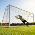 Football goal nets 24 x 8 ft, durable HDPE for clubs and schools
