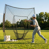 Replacement baseball net for 7ft x 7ft sock net screens made of HDPE twine