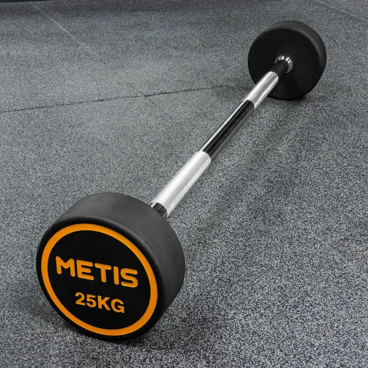 Rubber barbell weights with cast iron core for gym and home use