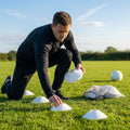 Vibrant flat disc markers for sports training