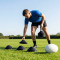 Rugby Training Marker Cones in multiple colours with cone stand