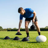Rugby Training Marker Cones in multiple colours with cone stand