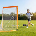Pop-Up Lacrosse Goal with fibreglass poles and polyester netting